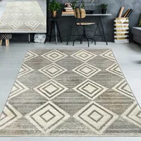 Wohnzimmer Teppich marokkanisches in grau Größe - 200 x 290 cm