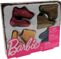Mattel GNJ69 Barbie Ken 4-dílná sada bot červená/zlatá/modrá/červená příslušenství pro panenky
