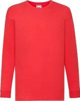 Fruit of the Loom - "Valueweight" T-Shirt für Kinder Langärmlig RW9899 (104) (Rot)