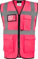 Korntex KXCMF | Comfort Executive Multifunctional Safety Vest Hamburg - Farbe: Neon Pink - Größe: L