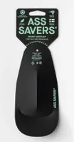 Ass Savers TFR-1 Toetector Spritzschutz VR schwarz, ultraleicht (9g), aus recyceltem Material, schützt Füße & Antrieb effektiv vor Spritzwasser, einfache Montage am Vorderrad