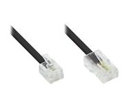 DSL Modem Kabel RJ11 / RJ45, schwarz, 3m, Good Connections®