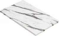 JAMAIKA | Bistro Außen Tischplatte | B:T 120 x 70 cm | Weiß Marmor | Rechteckig | Topalit Tischplatte