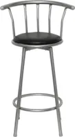 vidaXL Barhocker 2 Stk. Schwarz Kunstleder