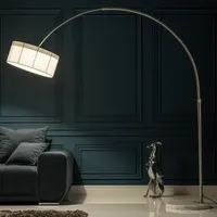 riess-ambiente Design Bogenlampe EXTENSO 230cm weiß mit weißem Marmorfuß Stehleuchte Lampe Leuchte Stehlampe