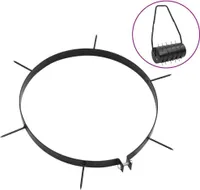 vidaXL Provzdušňovač trávníku pro zahradní válec 5 ks s hroty Ø 30 cm Železo