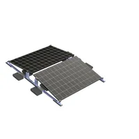 Halterung Flachdach Ballast Montageset PV Aufstellungswinkel 10° für 2 Module