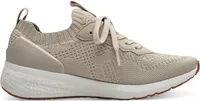 Tamaris Damen Sneaker Sock Schnürschuh Stretch 1-23714-42, Größe:41 EU, Farbe:Beige