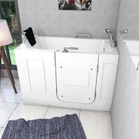 Senioren Sitzbadewanne Sitzwanne Badewanne mit Tür Pool S07-C-R 140cm
