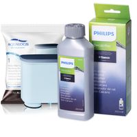Sada Aqualogis pro údržbu kávovarů Philips, Saeco, Gaggia s 1x náhradním filtrem AL-Clean + 1x odvápňovač 250 ml - kompatibilní s CA6903, CA6700, CA6704