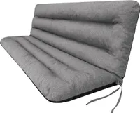 PillowPrim Kissen für Hollywoodschaukel - Gartenbankauflage - Bankauflage - Bankkissen - Sitzkissen und Rückenkissen - sitzbreite 120cm - Graphit