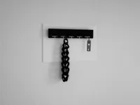 Schlüsselbrett Schmuckaufbewahrung Key Five für 20 Schlüssel ARTIKEL-Design weiß schwarz