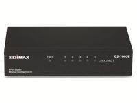 Edimax 5-Port Gigabit Switch GS-1005E Unmanaged, Desktop-/Wandmontage, 1 Gbit/s (RJ-45) Ports Anzahl 5, Netzteiltyp Extern
