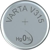 Varta V315, Siler-Oxide (S), 1,55 V, 20 mAh, 7,9 mm, 7,9 mm, 1,65 mm