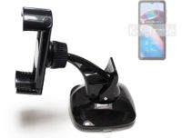 K-S-Trade kompakte Handy-Halterung Windschutzscheibe kompatibel mit Motorola Defy 2 Armaturenbrett schwarz Autohalterung KFZ Halter Scheiben-Halterung