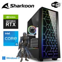 Gaming PC - Intel i5 - GeForce RTX 3060 - 32GB  RAM - 1 TB M.2 SSD - SHARKOON RGB Gehäuse mit gehärtetem Glas - WLAN - Windows 11 Pro - Gamer PC