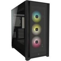 Corsair RGB Computergehäuse iCUE 5000X Seitenfenster, Schwarz, ATX, Netzteil im Lieferumfang enthalten Nein