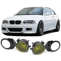 Klarglas Nebelscheinwerfer Gelb mit Halter passend für BMW 5er E39 M5 3er E46 M3