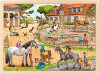 Einlegepuzzle Reiterhof