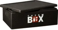 THERM BOX Styroporbox B53 53-Liter für E2 Kiste Thermobox Warmhaltebox Kühlbox Innen: 62,5x42,5x22cm Wiederverwendbar