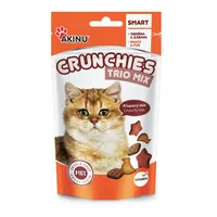 Akinu CRUNCHIES TRIO MIX - chrumkavá pochúťka pre mačky 50 g