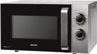 SENCOR SMW 4317SS Mikrovlnná trouba, objem 17 l, 5 úrovní výkonu, funkce rozmrazení, 30 minutový časovač, mikrovlnný výkon 700 W, výkon grilu 900 W, průměr talíře 245 mm