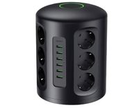 AUKEY PA-S14 PowerHub XL mit 12 AC-Steckdosen, 6 USB-Anschlüssen und 31 cm Stromkabel, Ladestation für Smartphones, Tablets, Laptops, Lampen und mehr