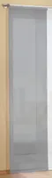 Preiser Flächenvorhang Schiebegardine, transparent, unifarben, mit Zubehör, 245x60, Grau, 85589