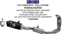 Kompletny aluminiowy układ wydechowy z homologowanym katalizatorem ARROW Triumph Tiger 660