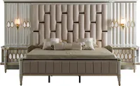 Schlafzimmer Set Bett mit 2x Nachttische JVmoebel