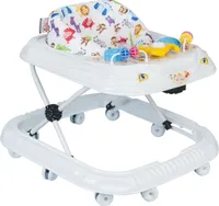 Baby Gehwagen Gehfrei Lauflernwagen Babywalker Lauflernhilfe Alpina, Farbe:weiß