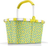 reisenthel carrybag, Einkaufskorb, Korb, Picknickkorb, Tragetasche, Polyestergewebe, Signature Lemon, 22 L, BK2030