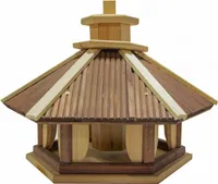 4iQ Massivholz-Vogelfutterhaus KOS III 43,5x38x42,5 cm