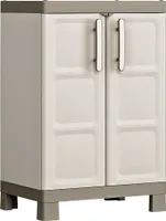 Keter Nízká úložná skříňka Excellence béžová a taupe 97 cm