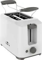 LENTZ 2-Scheiben Toaster 700 Watt Toastautomat mit Brötchenaufsatz Weiß 74218