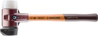 Halder Simplex-Schonhammer 60mm mit Standfuß und 2 Schlageinsätzen Gummi mittelhart & Superplastik mittelhart - 3027.260