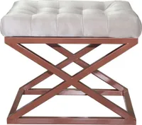 Taburet Capraz - Copper, White, Měděná, Bílá