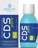 AQUARIUS pro life ® - CDSpure 100ml I nanogefiltert & hochrein I Chlordioxid-Fertiglösung (0,299%) in AQUARIUS BLUE Edition Glasflasche I 2 Jahre ungekühlt haltbar I 2990ppm I CDL Tropfen I Premium CDS I Das Original