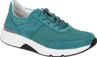 Gabor ROLLINGSOFT buty damskie - sportowe sznurowane buty sportowe niebieskie rekreacyjne NOWOŚĆ