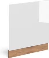 Vicco Panel przedni R-Line, 60 cm bez blatu roboczego, Biały wysoki połysk/Złoty dąb energetyczny