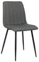 DELUKE® Stuhl LENZ Stoff - 88x45x53cm, dunkelgrau, Metall Gestell | Stühle Esszimmerstühle Stuhl Esszimmer Esstisch Stühle Küchenstuhl