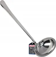 KADAX Suppenkelle "Meylan", Kochkelle mit bequemem Griff, 25,4cm, Silber
