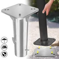 YUENFONG Schirmständer Grundplatte Metall Universal-Bodenhülse Bodenanker für Ampelschirm und Kurbelschirm