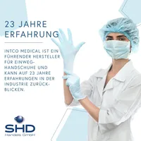 INTCO Synmax Vinyl-Einmalhandschuh -puderfrei- Nitril/Vinyl-Mischung 100 Stück L