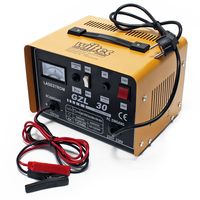 Wiltec Batterieladegerät 12V 24V 16A Batterie, Ladegerät und Starthilfe für Motorräder, Kfz, Lkw, Akkuladegerät WBL-GZL30 mit Schnellladung