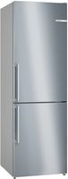 Bosch Serie 4 Freistehende Kühl-Gefrier-Kombination mit Gefrierbereich unten, 186 x 60 cm, Edelstahl (mit Antifingerprint) KGN36VICT