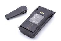vhbw Akku kompatibel mit Motorola CP200XLS, CP250, CP340, CP360, CP380, DP1400, EP450 Funkgerät, Walkie Talkie (2500mAh, 7,2V, NiMH) + Gürtelclip