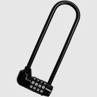 Kurtzy 4-Stelliges Bügelschloss Fahrrad Diebstahlschutz U Lock 16cm mit Langem Bügel -Robustes, Wasserdichtes Bügelschloss Zahlenschloss mit