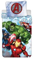 Marvel Avengers Bettwäsche Kopfkissen Bettdecke für 135x200