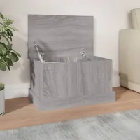 vidaXL Truhe Grau Sonoma 50x30x28 cm Holzwerkstoff